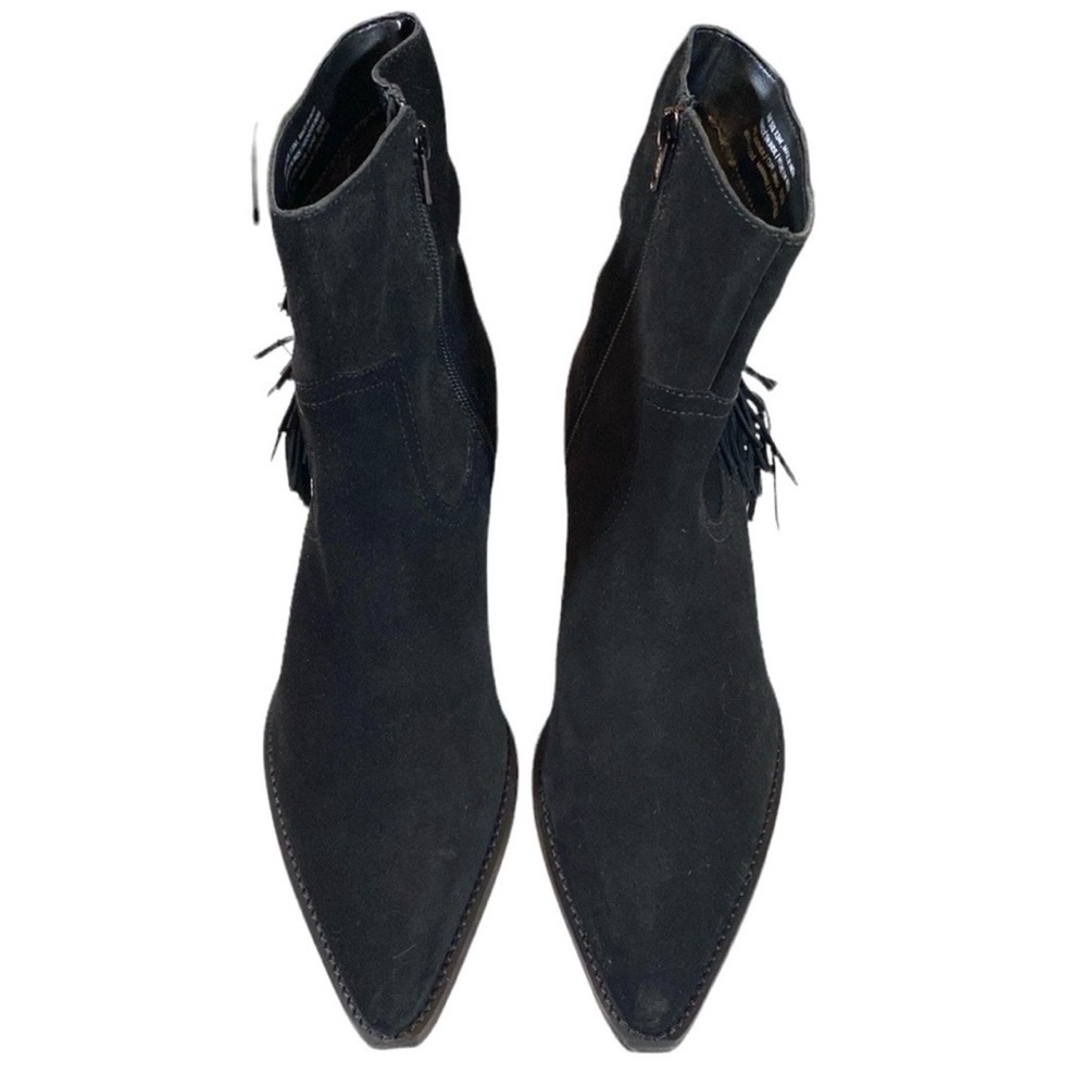 NWOB Coconuts by Matisse for Free People Black Suede Fringe Ankle Boots - Picture 9 of 12